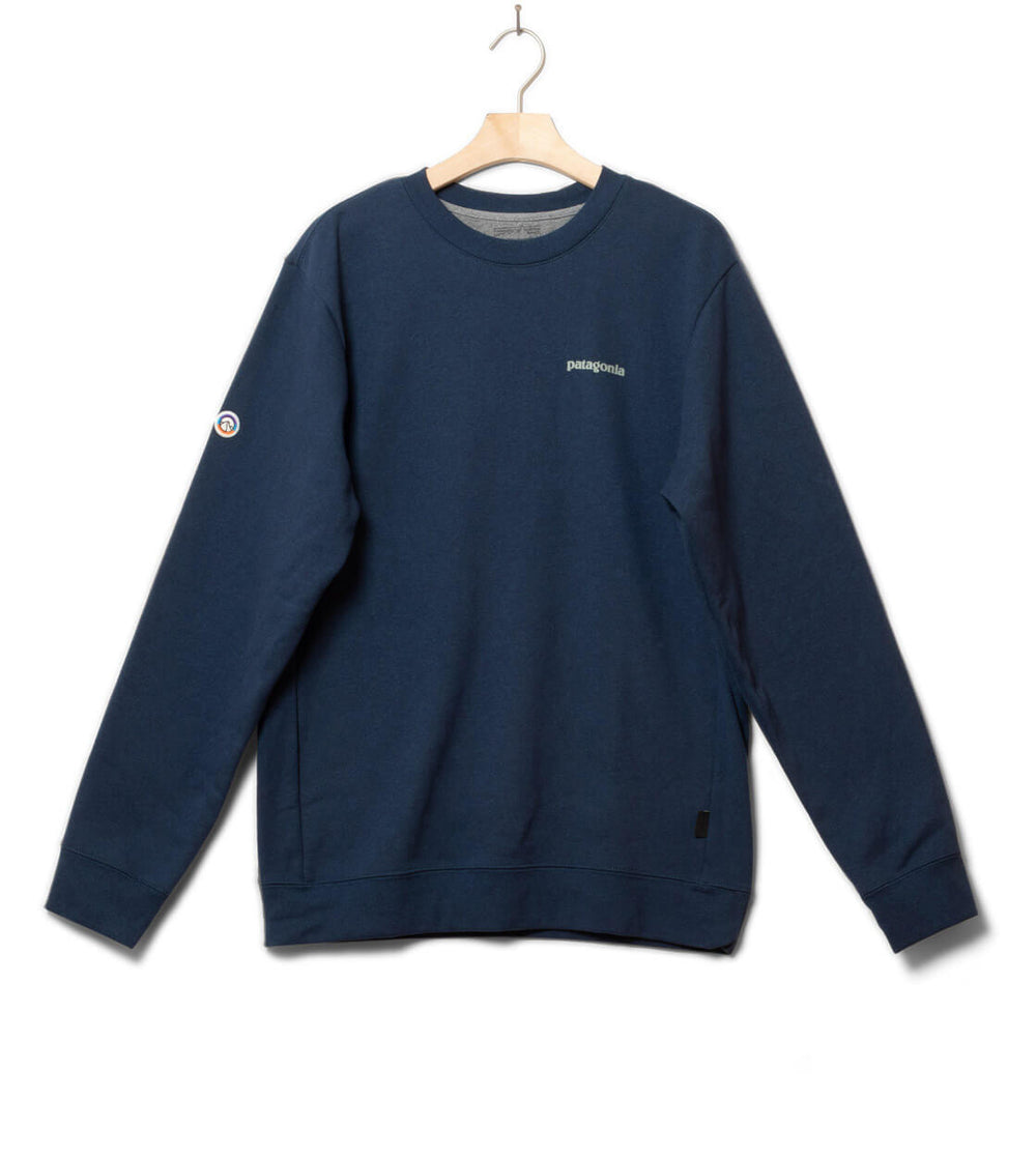 Patagonia Sweater Fitz Roy Icon Uprisal Crew blue lagom