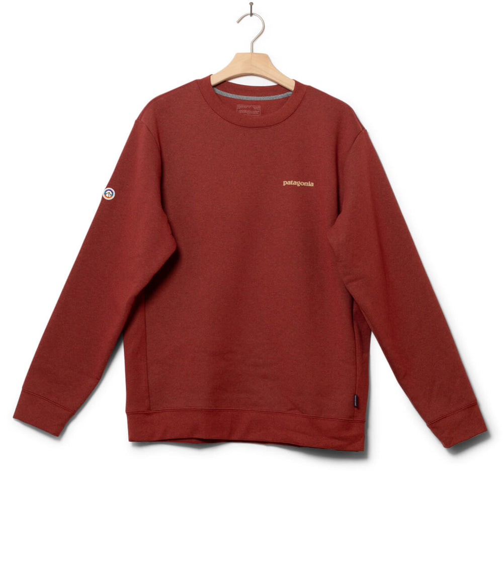 Patagonia Sweater Fitz Roy Icon Uprisal Crew red mangrove
