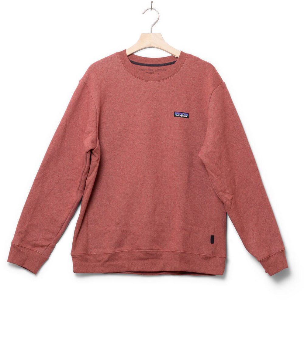 Patagonia Sweater P-6 Label Uprisal red rosehip