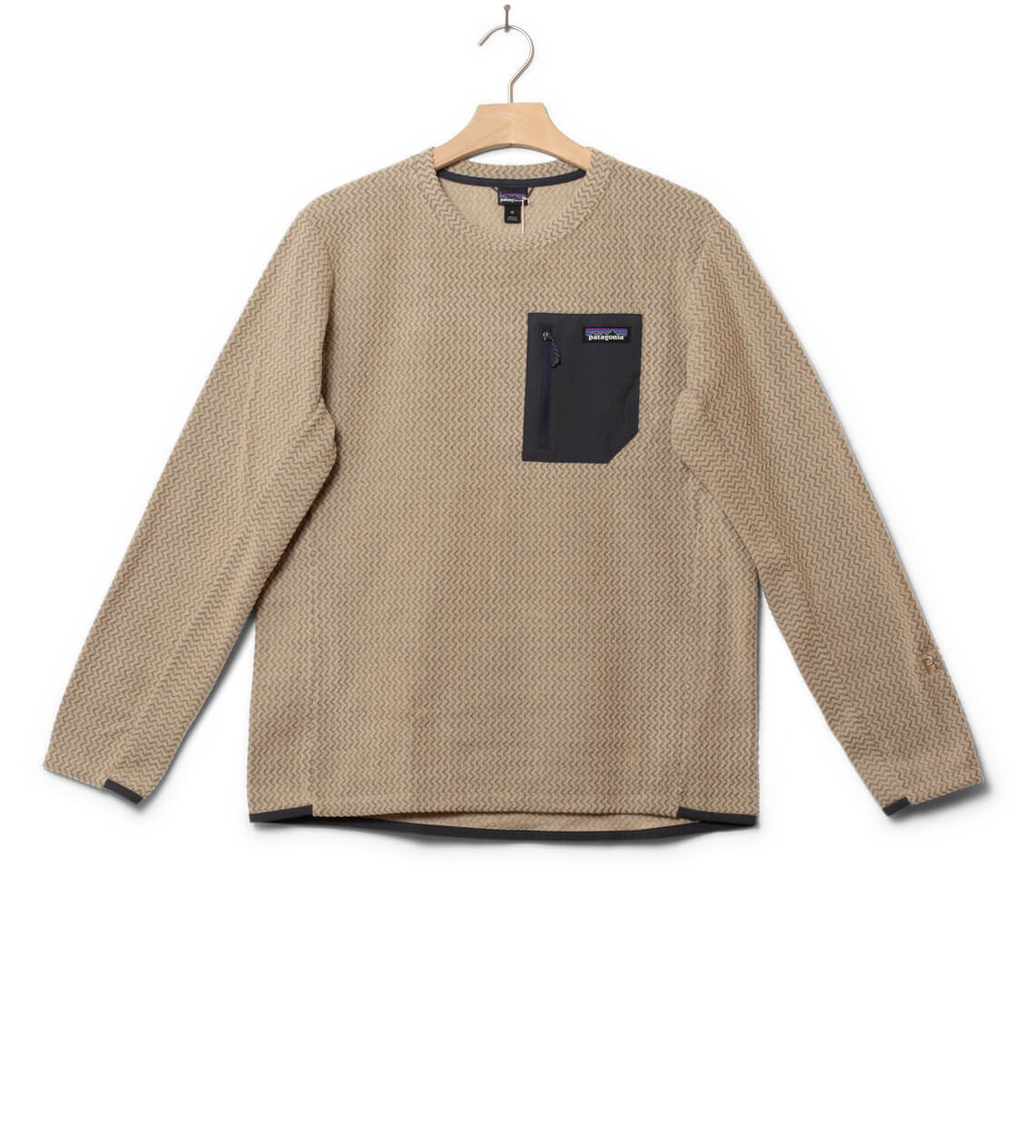 Patagonia Sweater R1 Air beige oar tan