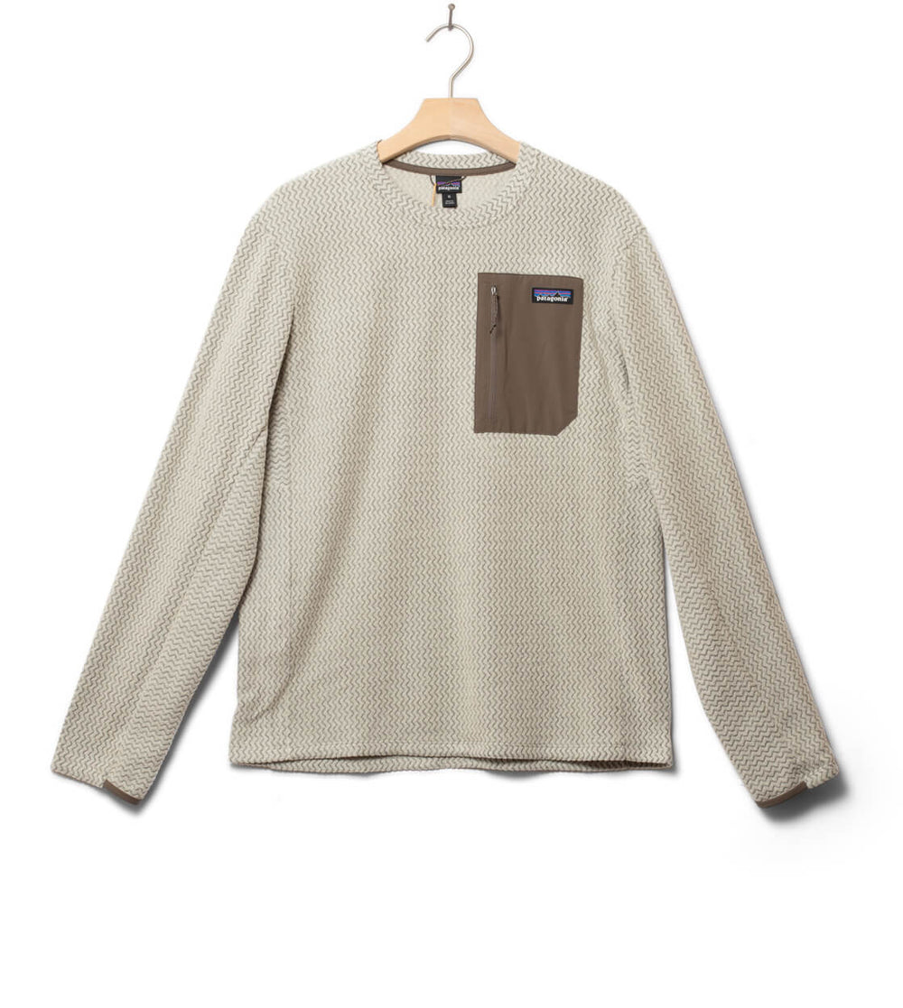 Patagonia Sweater R1 Air beige pelican