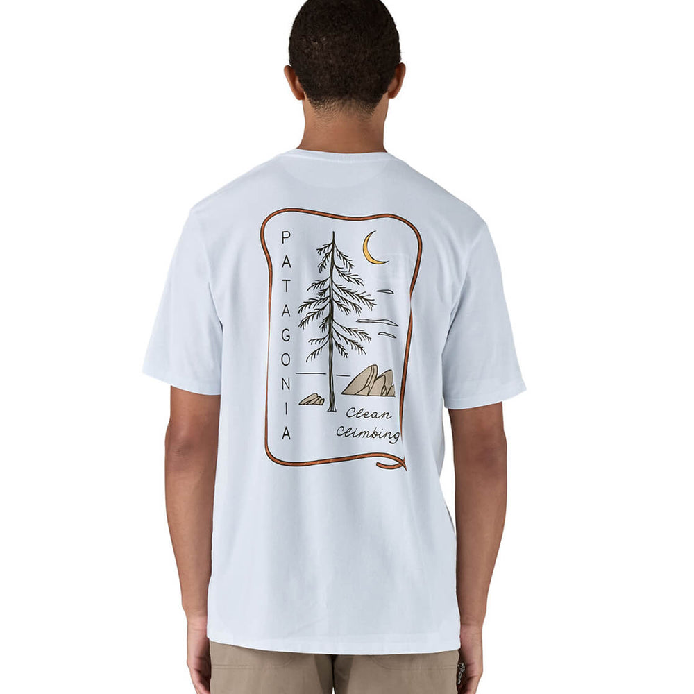 Patagonia T-Shirt 73 Clean Climb Roots white