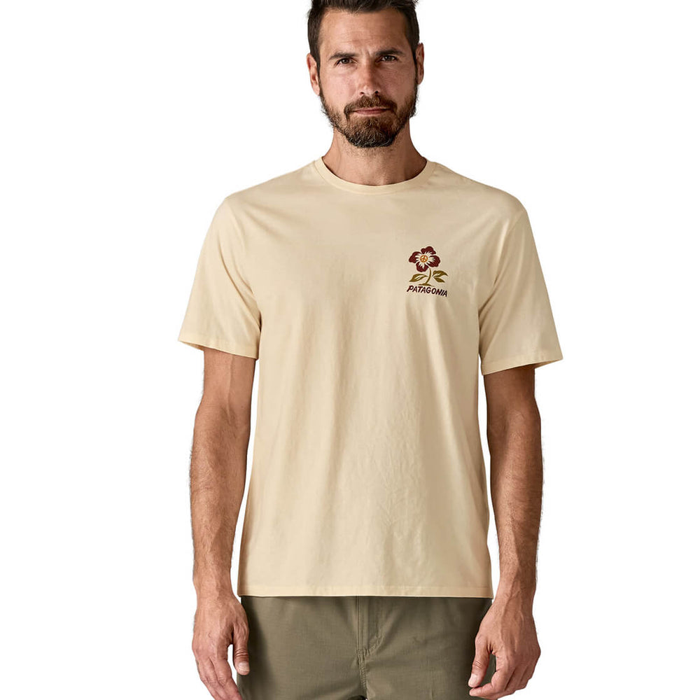 Patagonia T-Shirt Balance Organic beige undyed natural/peace seeds