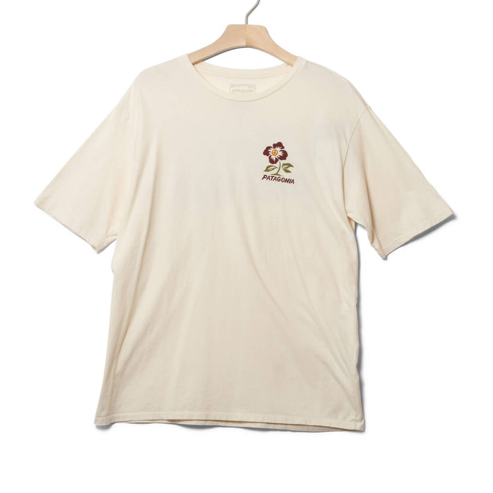 Patagonia T-Shirt Balance Organic beige undyed natural/peace seeds