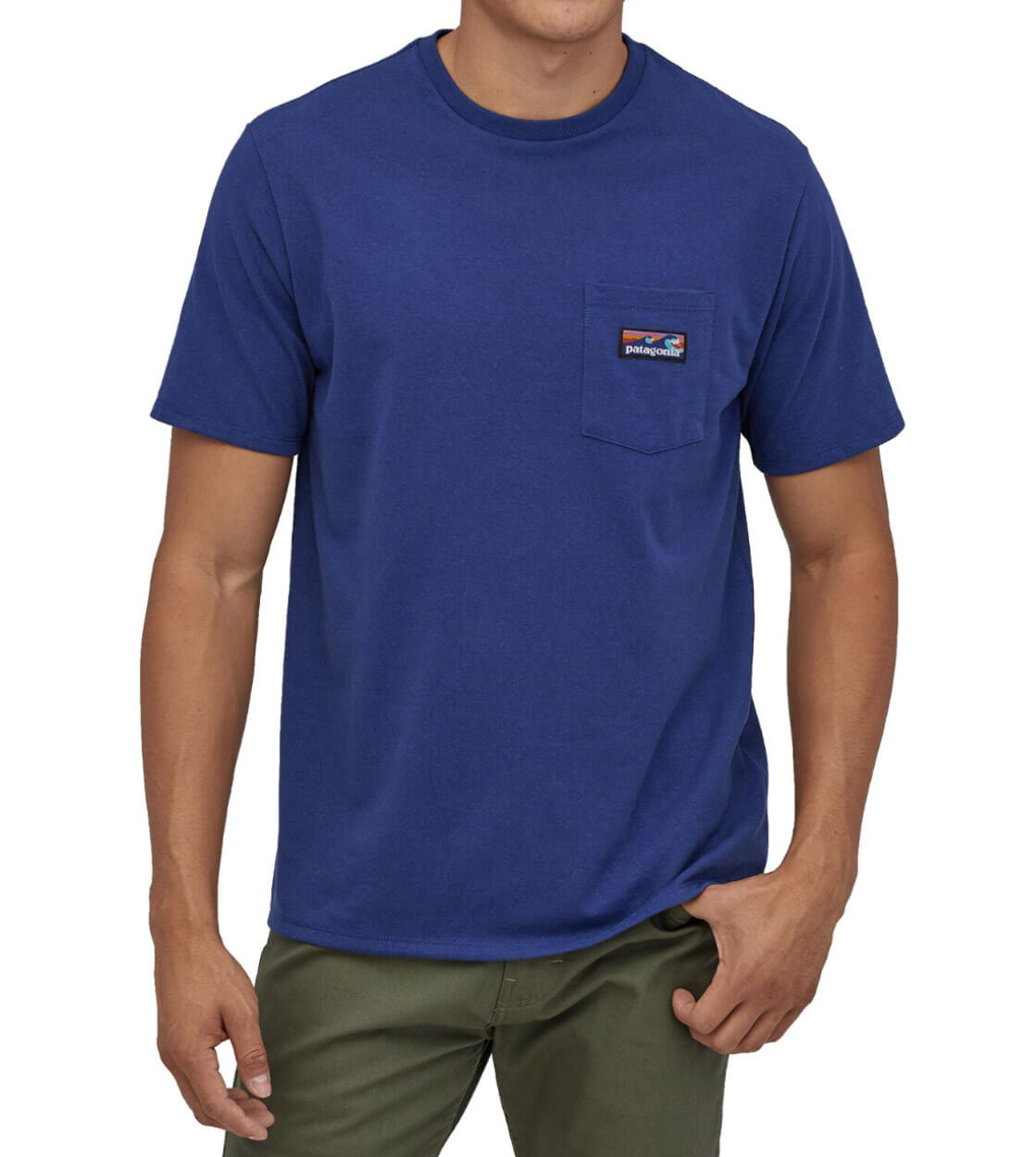 Patagonia T-Shirt Boardshort Label blue superior