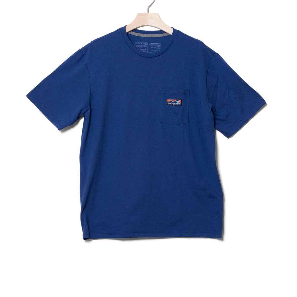 
                      
                        Patagonia T-Shirt Boardshort Label blue superior
                      
                    