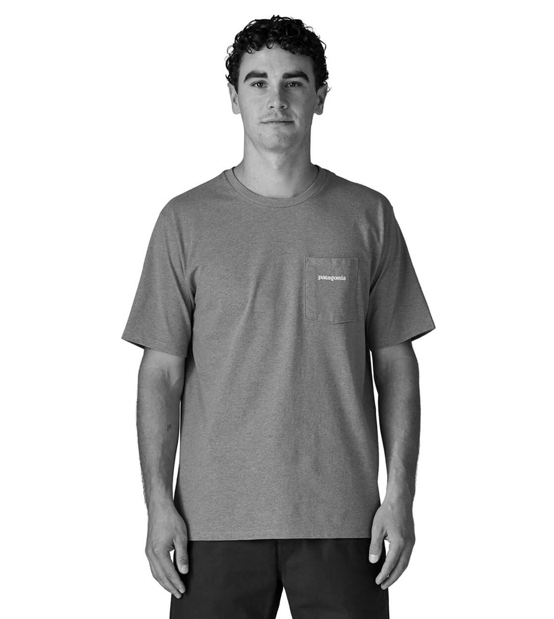 Patagonia T-Shirt Boardshort Logo Pocket blue sage