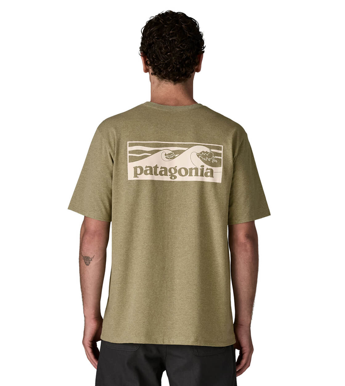 Patagonia T-Shirt Boardshort Logo Pocket green gumtree