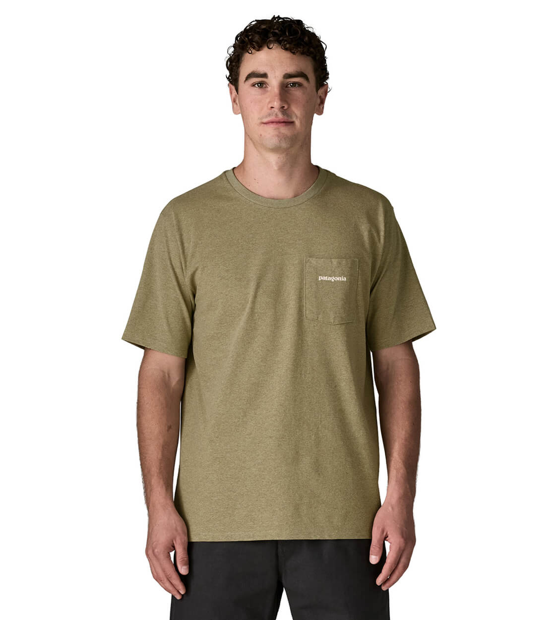 Patagonia T-Shirt Boardshort Logo Pocket green gumtree