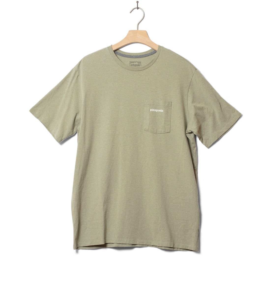 Patagonia T-Shirt Boardshort Logo Pocket green gumtree