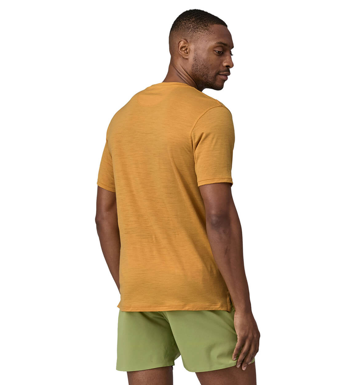 Patagonia T-Shirt Cap Cool Graphic Merino yellow pufferfish gold