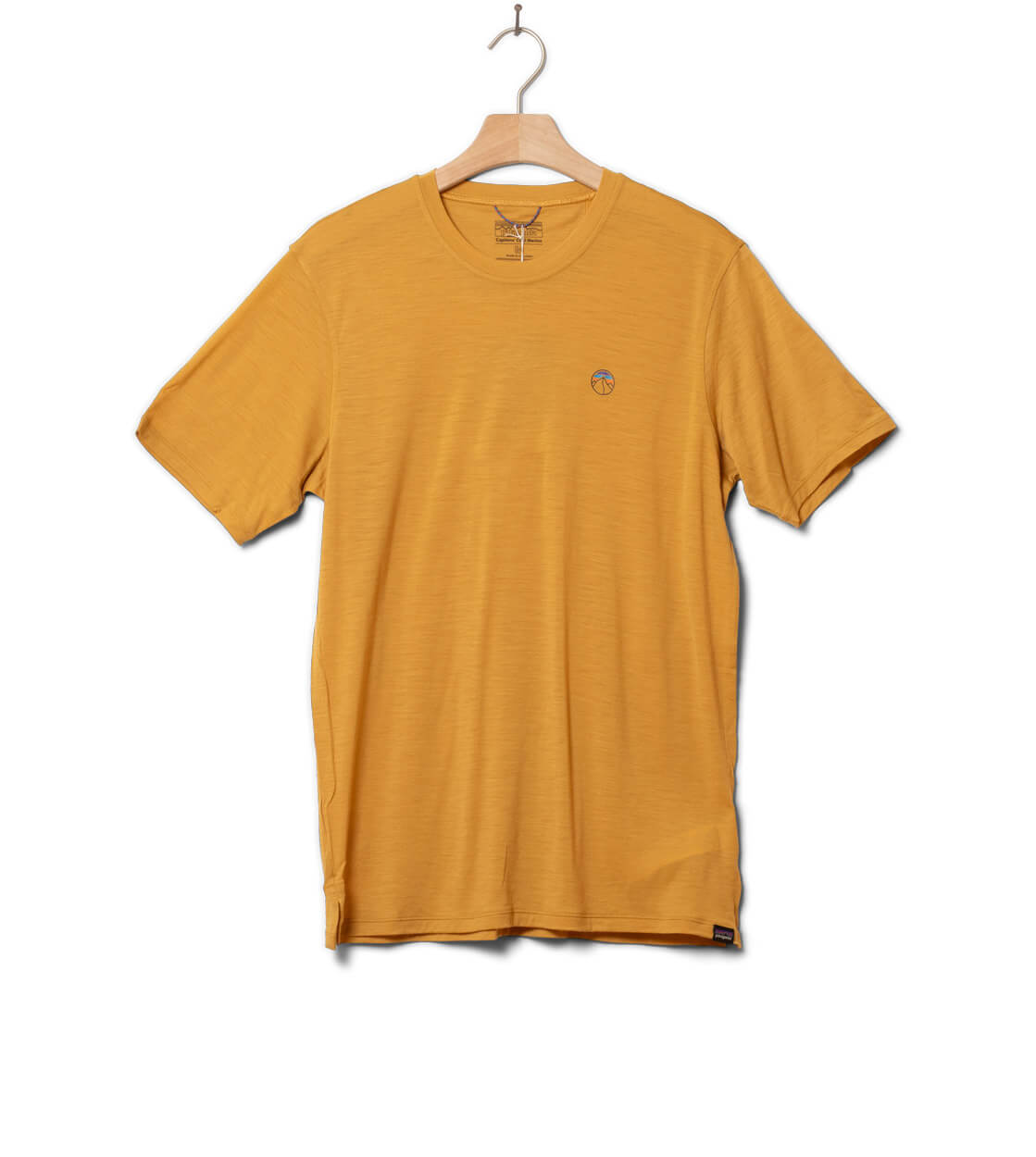 Patagonia T-Shirt Cap Cool Graphic Merino yellow pufferfish gold