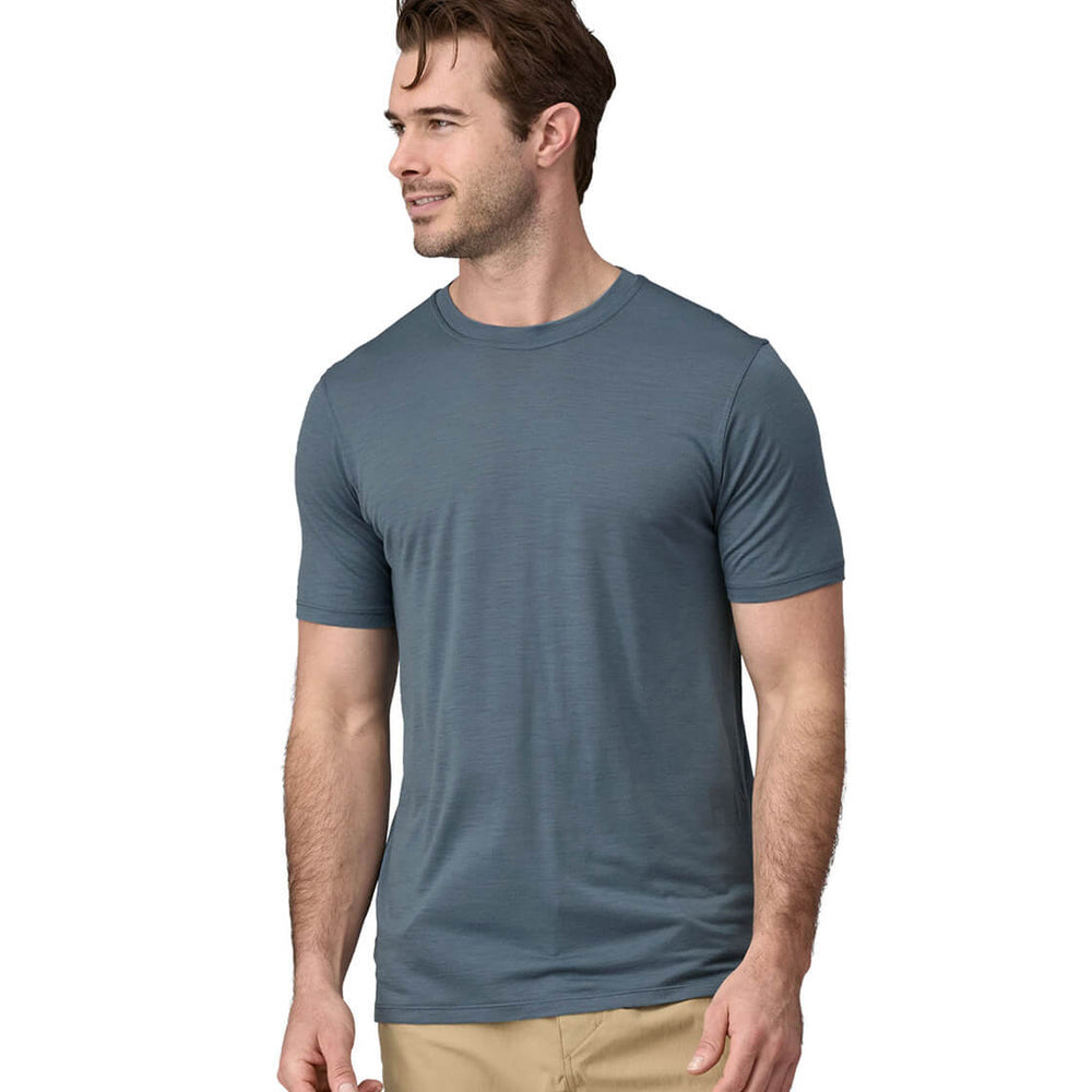Patagonia T-Shirt Cap Cool Merino blue utility