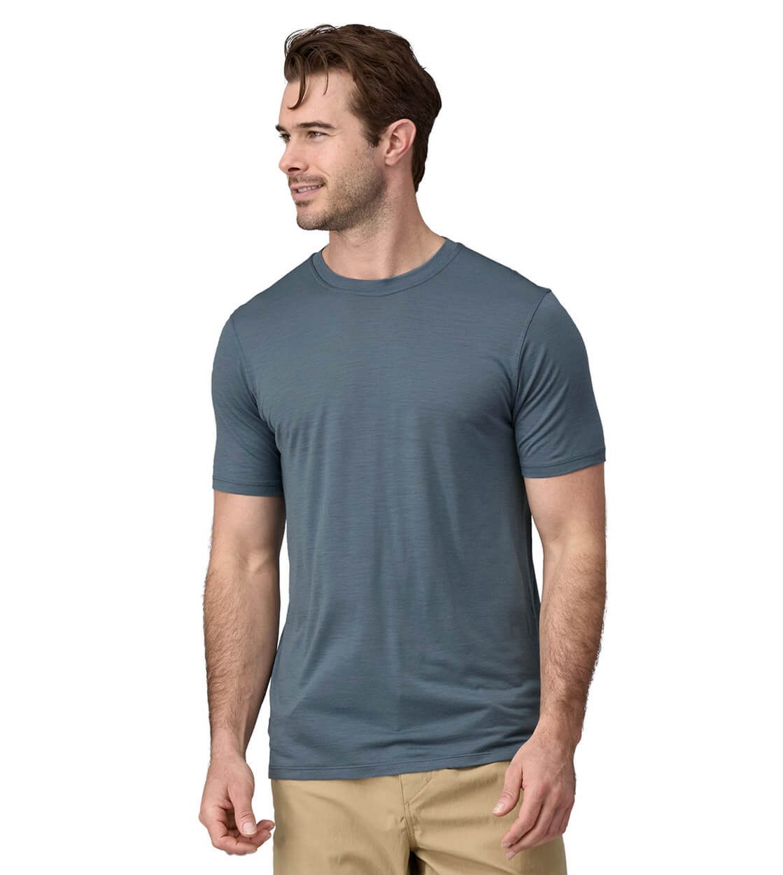 Patagonia T-Shirt Cap Cool Merino blue utility
