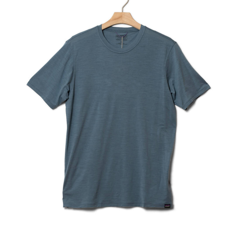 Patagonia T-Shirt Cap Cool Merino blue utility