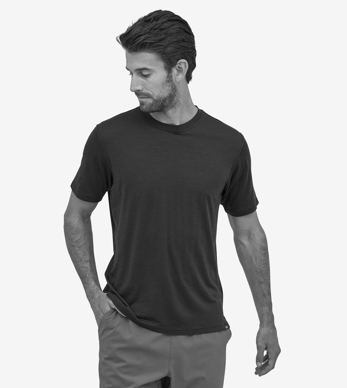 Patagonia T-Shirt Cap Cool Merino green basin