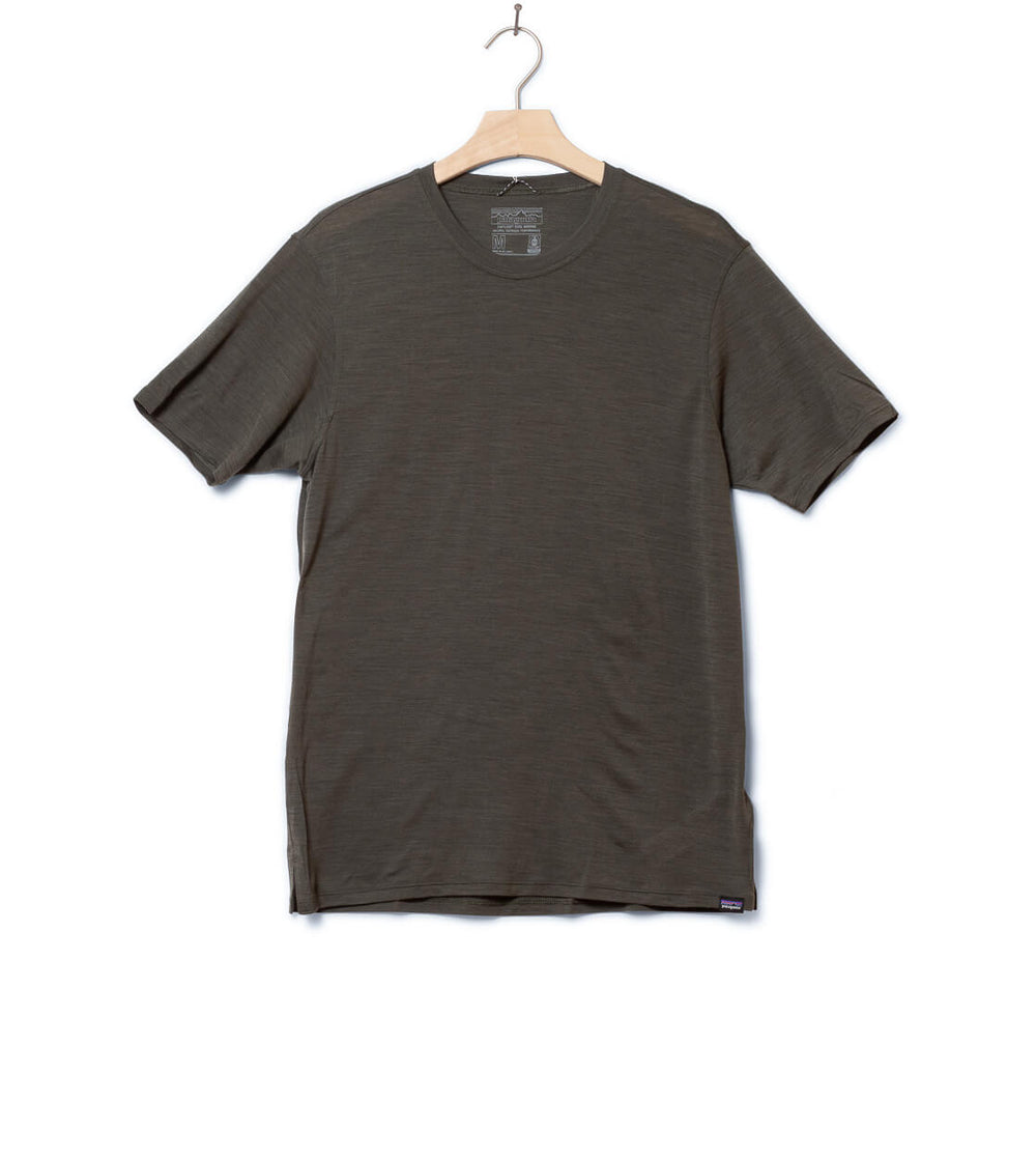 Patagonia T-Shirt Cap Cool Merino green basin