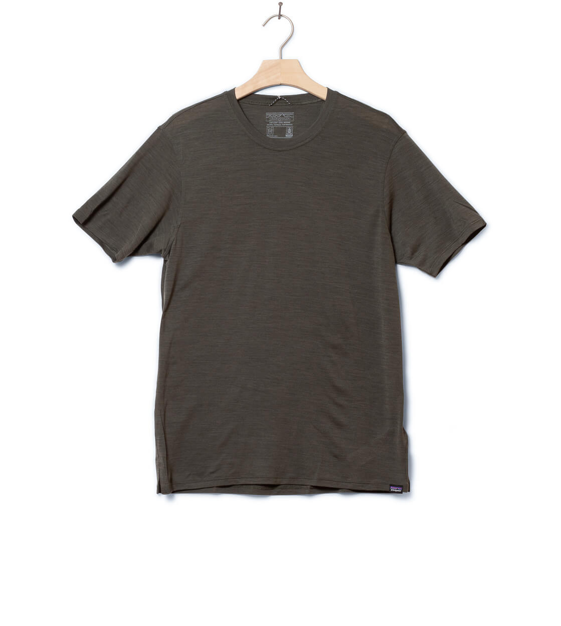 Patagonia T-Shirt Cap Cool Merino green basin