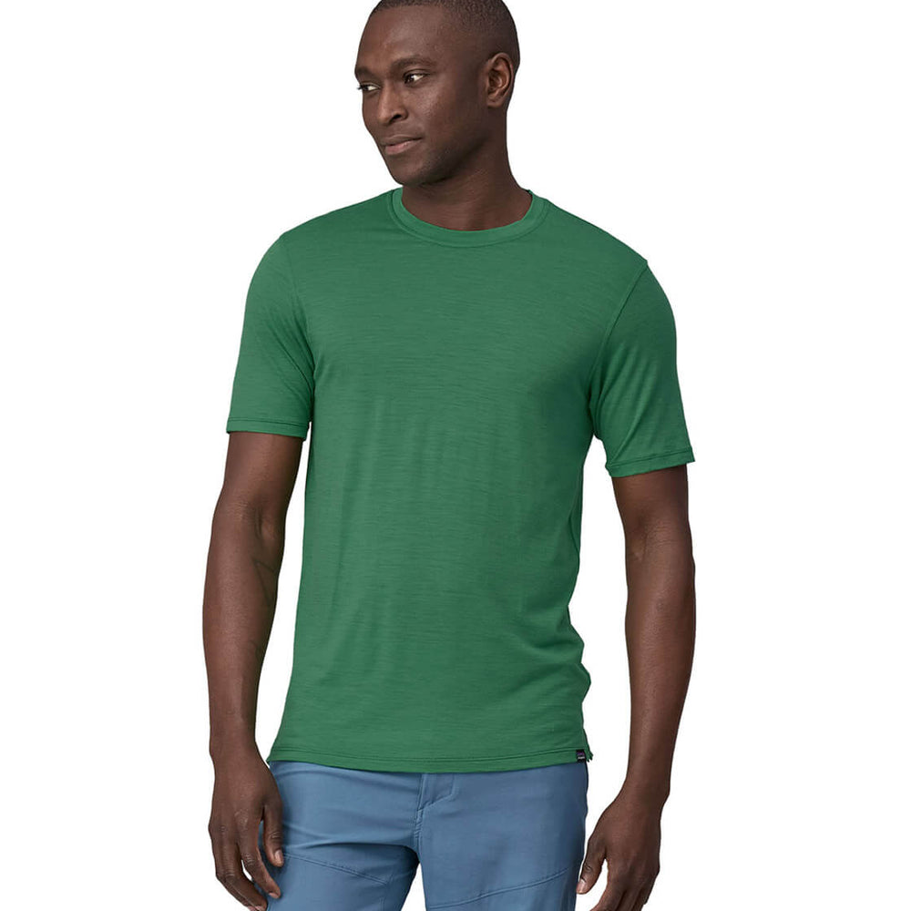 Patagonia T-Shirt Cap Cool Merino green gather