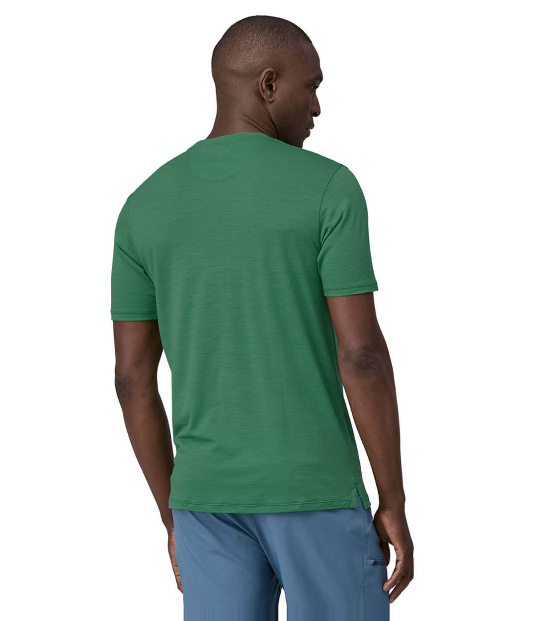 Patagonia T-Shirt Cap Cool Merino green gather