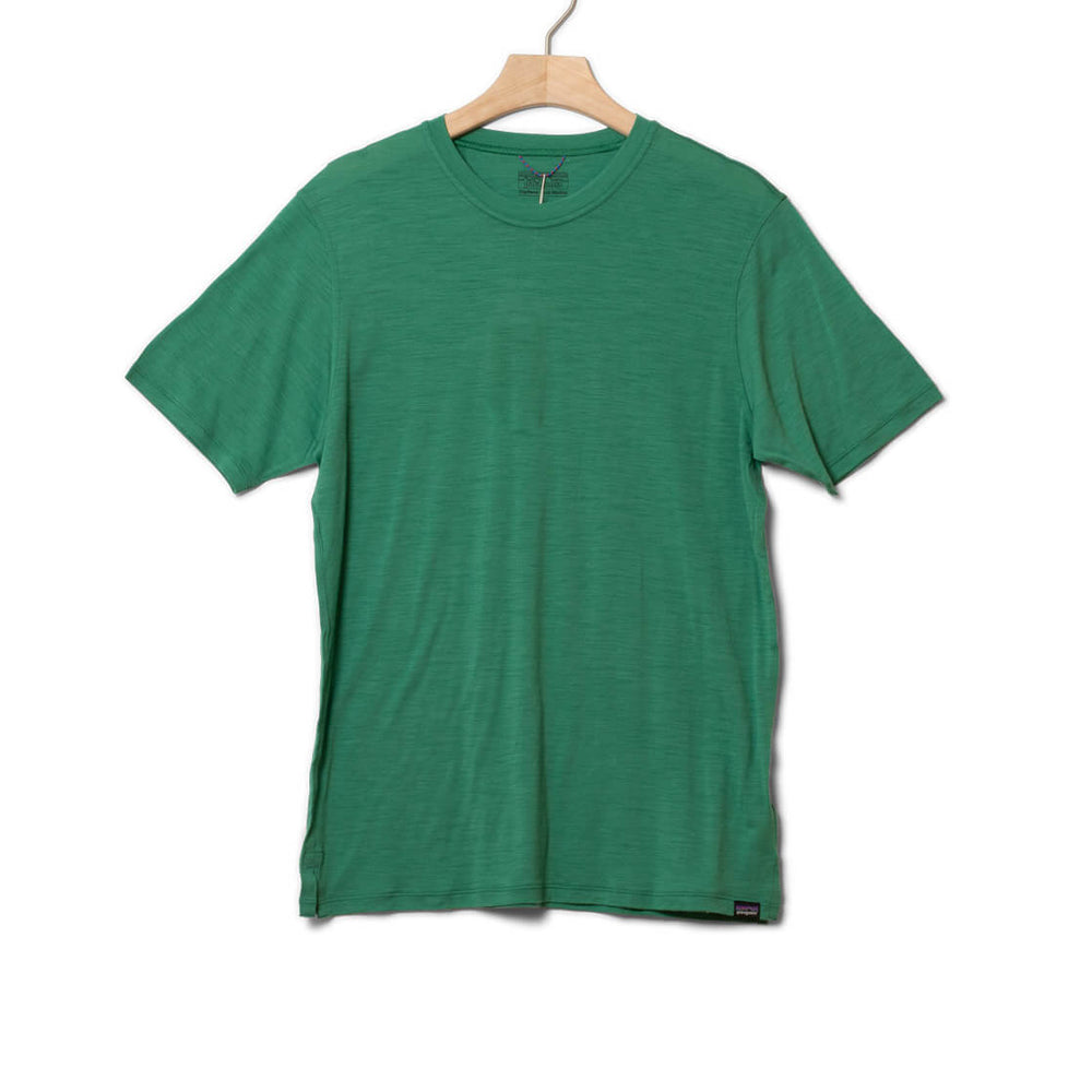 Patagonia T-Shirt Cap Cool Merino green gather