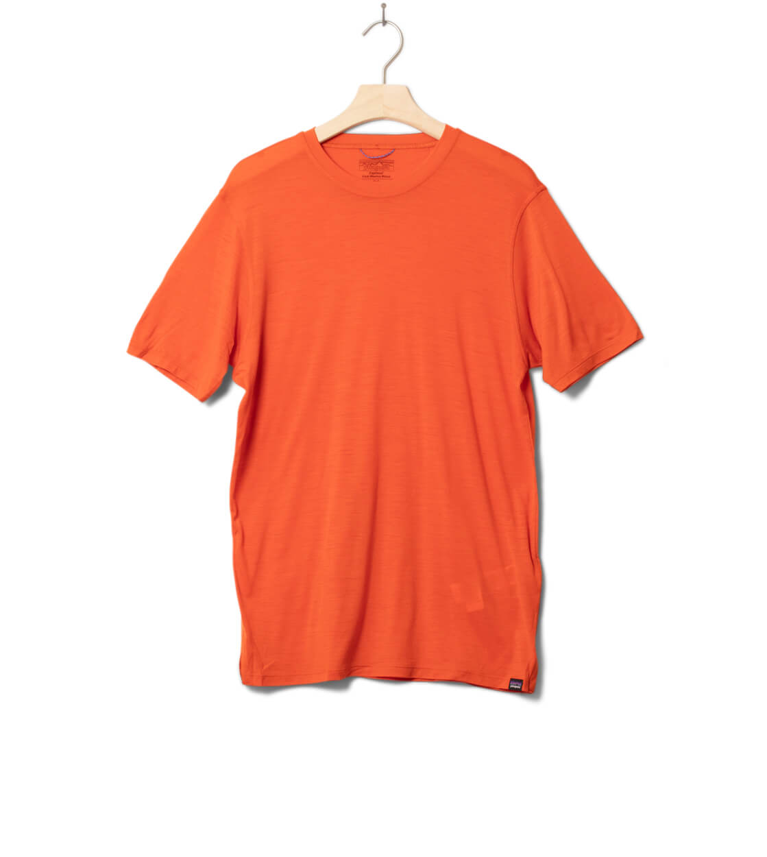 Patagonia T-Shirt Cap Cool Merino red pollinator orange
