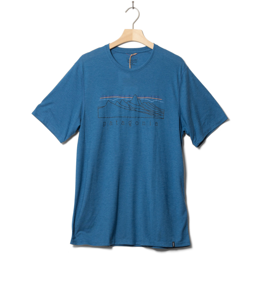 Patagonia T-Shirt Cap Cool Trail Stratapeaks blue aquatic