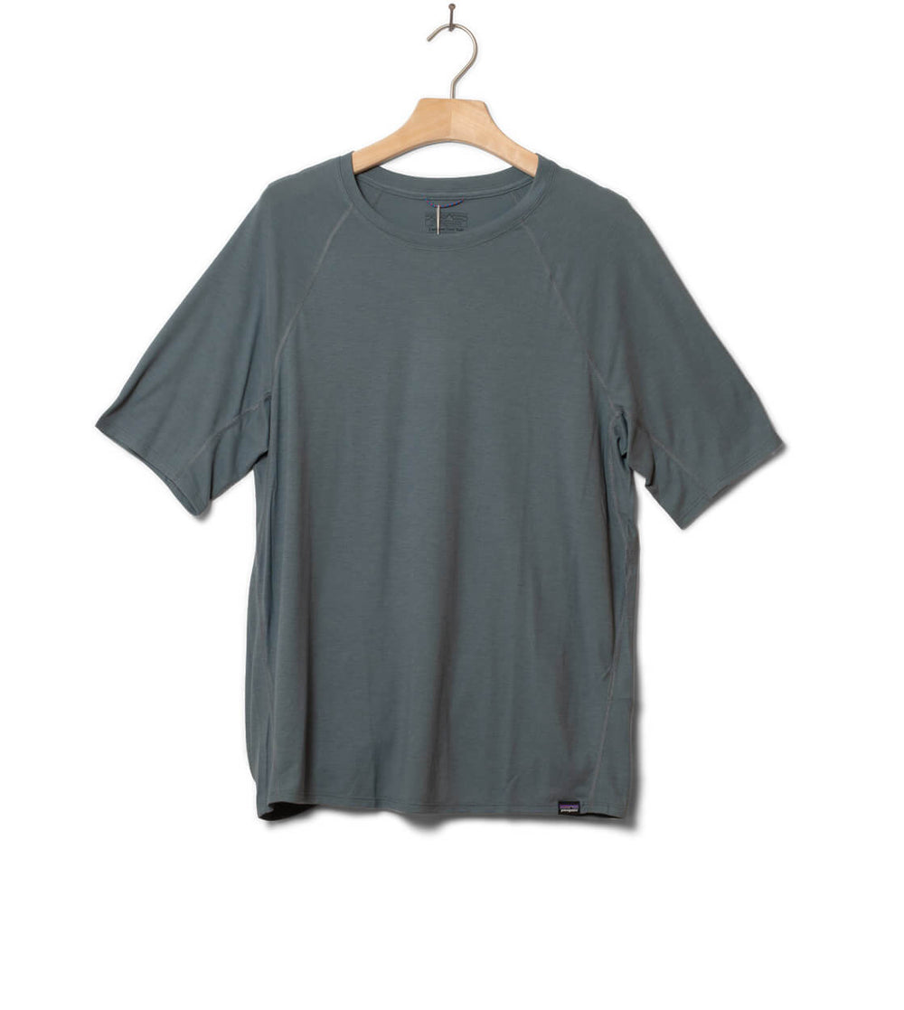Patagonia T-Shirt Cap Cool Trail blue nouveau green