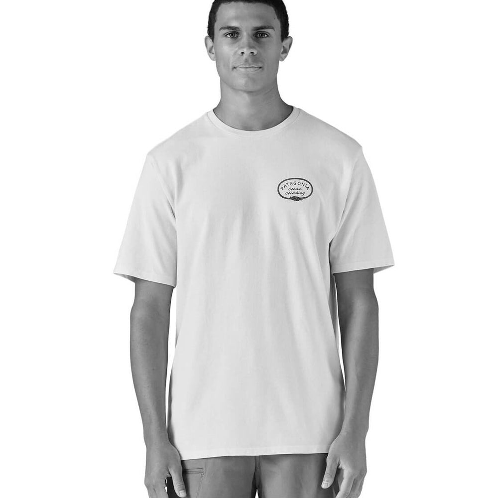 Patagonia T-Shirt Clean Climb Roots Responsibili purple plummet