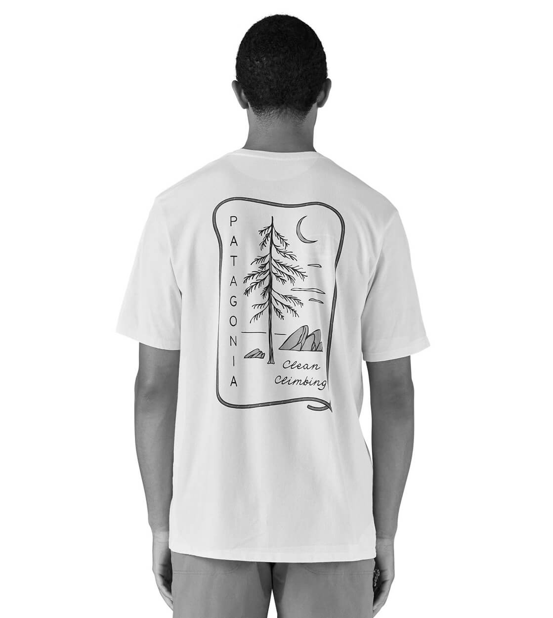 Patagonia T-Shirt Clean Climb Roots Responsibili purple plummet