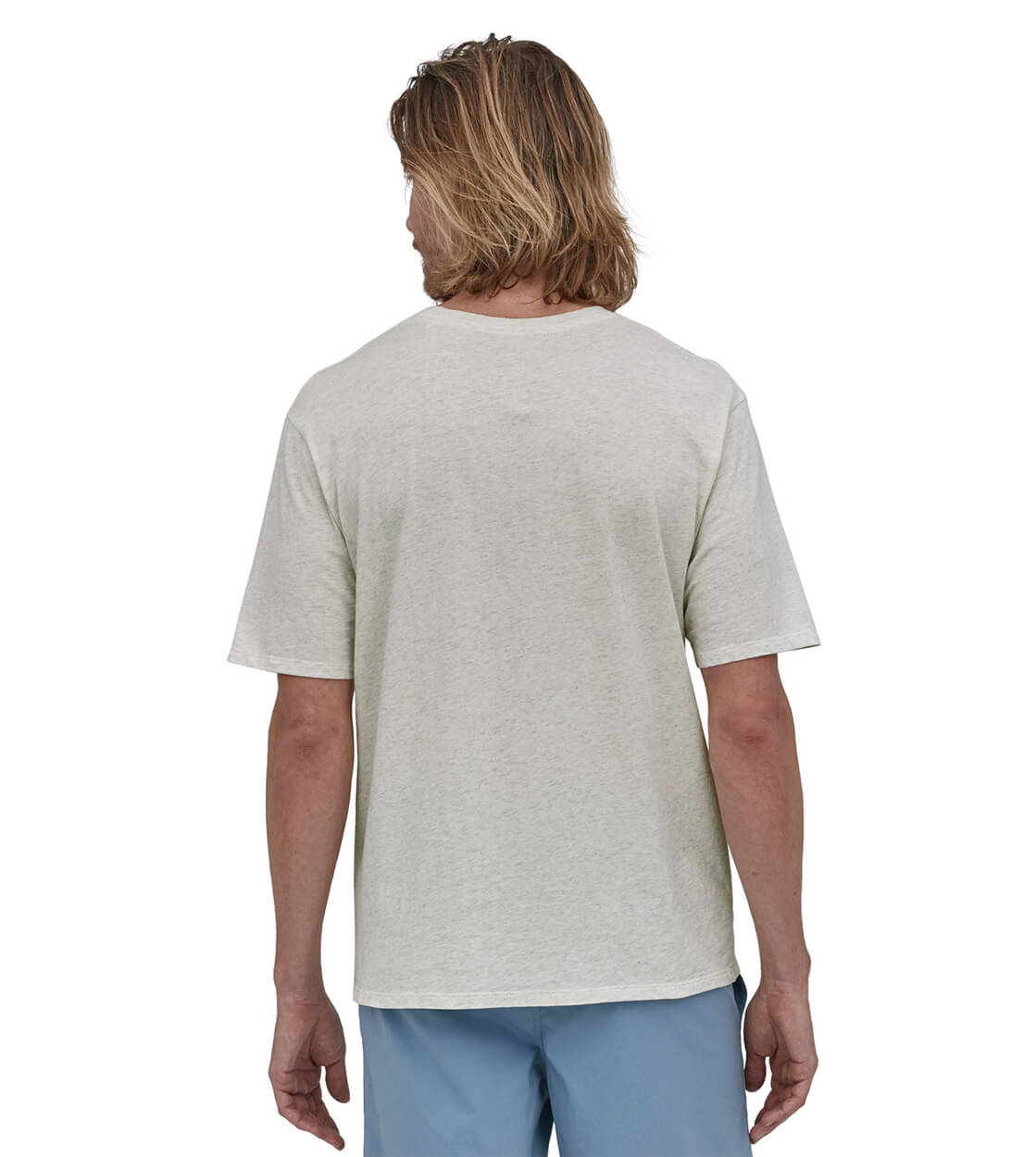 Patagonia T-Shirt Daily Pocket beige birch white