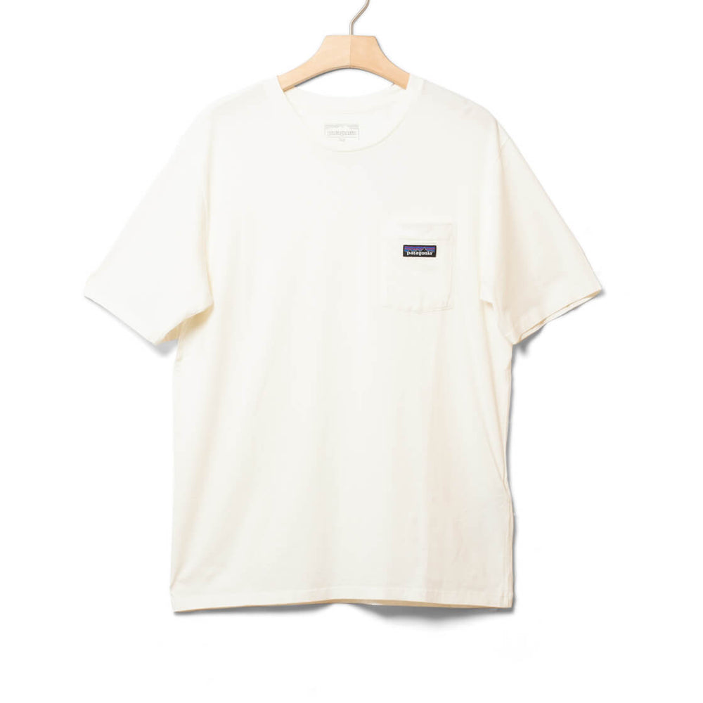 Patagonia T-Shirt Daily Pocket beige birch white