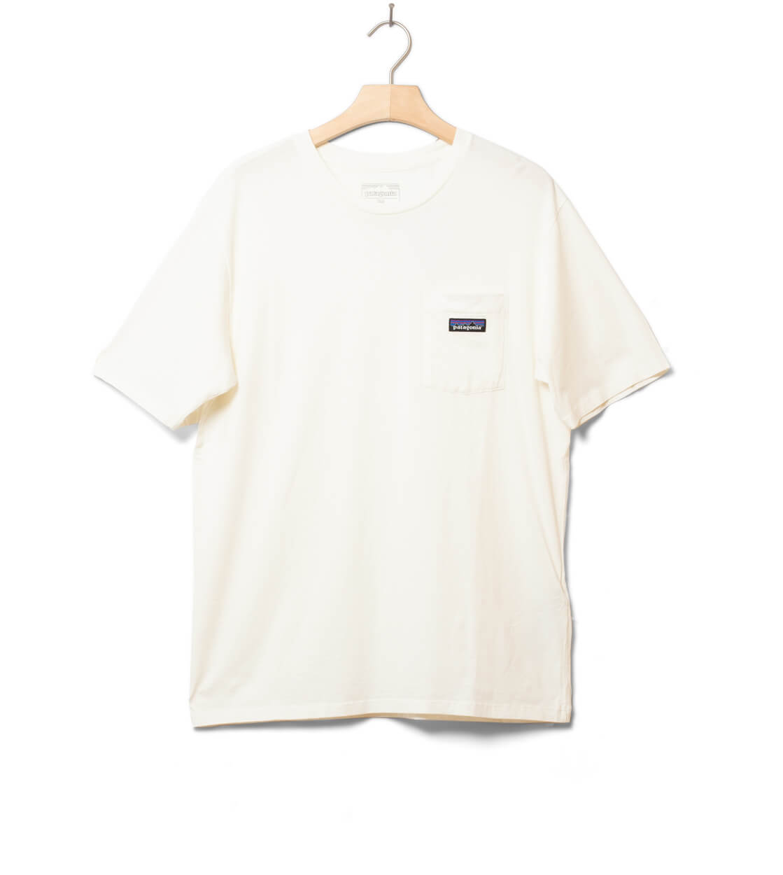 Patagonia T-Shirt Daily Pocket beige birch white
