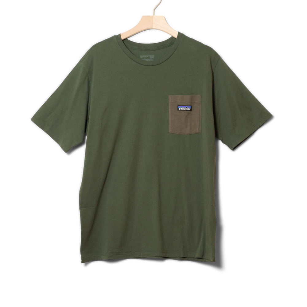 Patagonia T-Shirt Daily Pocket green torrey pine