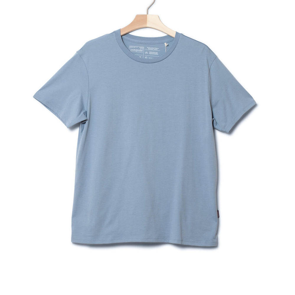 Patagonia T-Shirt Daily Regenerative blue light plume grey