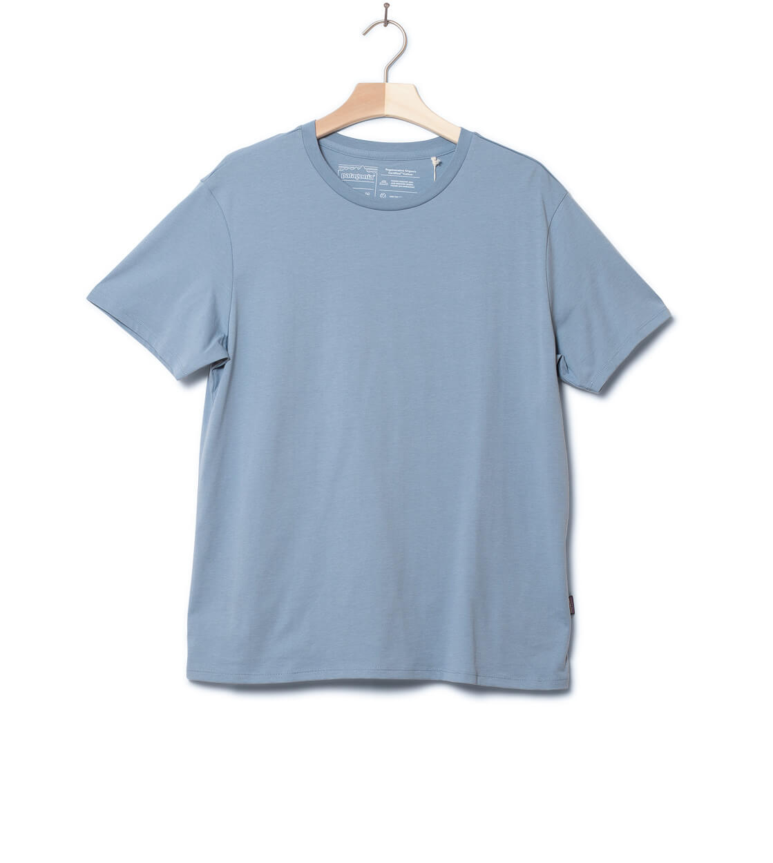 Patagonia T-Shirt Daily Regenerative blue light plume grey