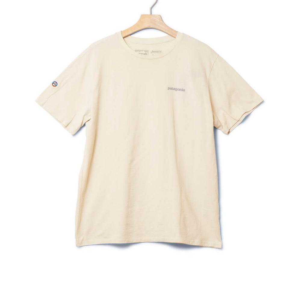 Patagonia T-Shirt Fitz Roy Icon beige birch white