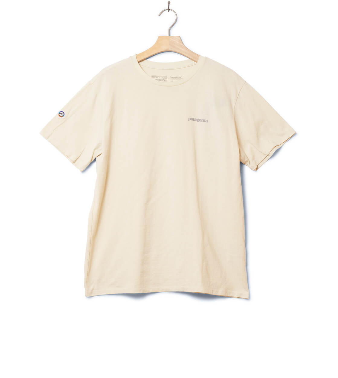 Patagonia T-Shirt Fitz Roy Icon beige birch white