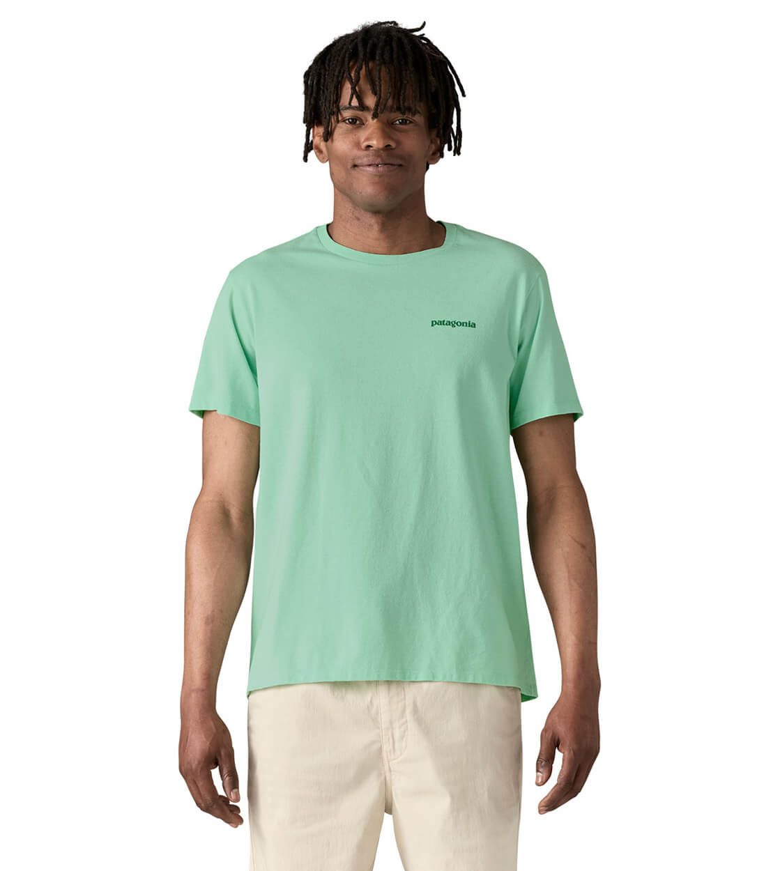 Patagonia T-Shirt Fitz Roy Icon green rinsed