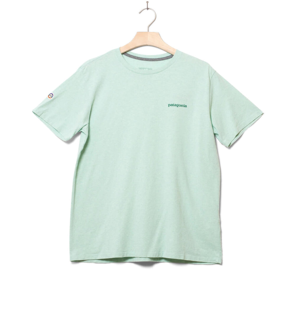 Patagonia T-Shirt Fitz Roy Icon green rinsed