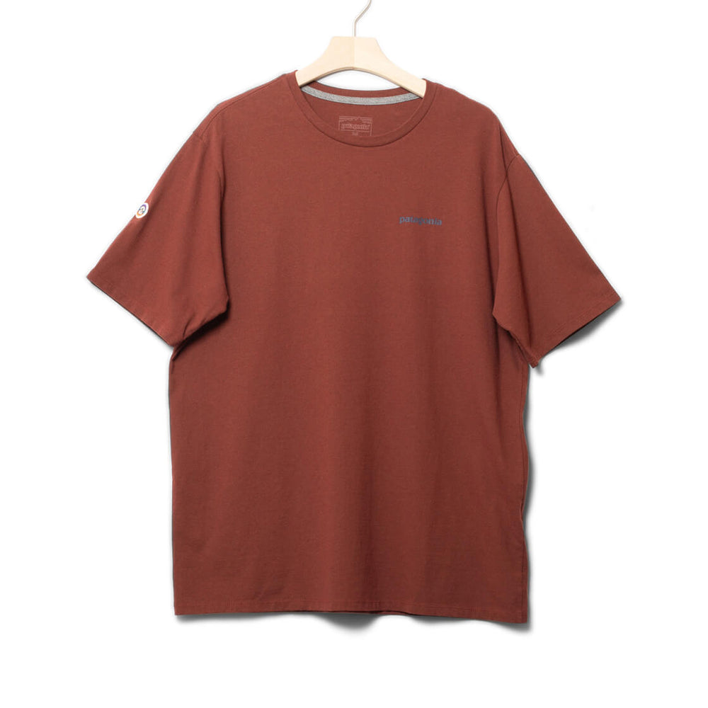 Patagonia T-Shirt Fitz Roy Icon red dried vanilla