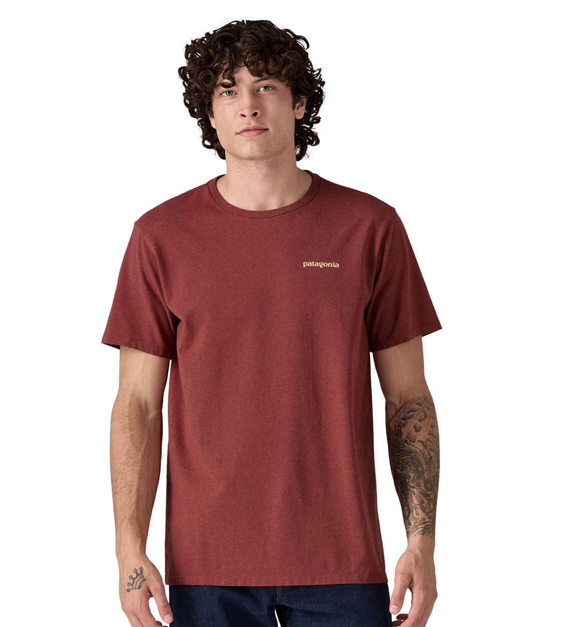 Patagonia T-Shirt Fitz Roy Icon red mangrove