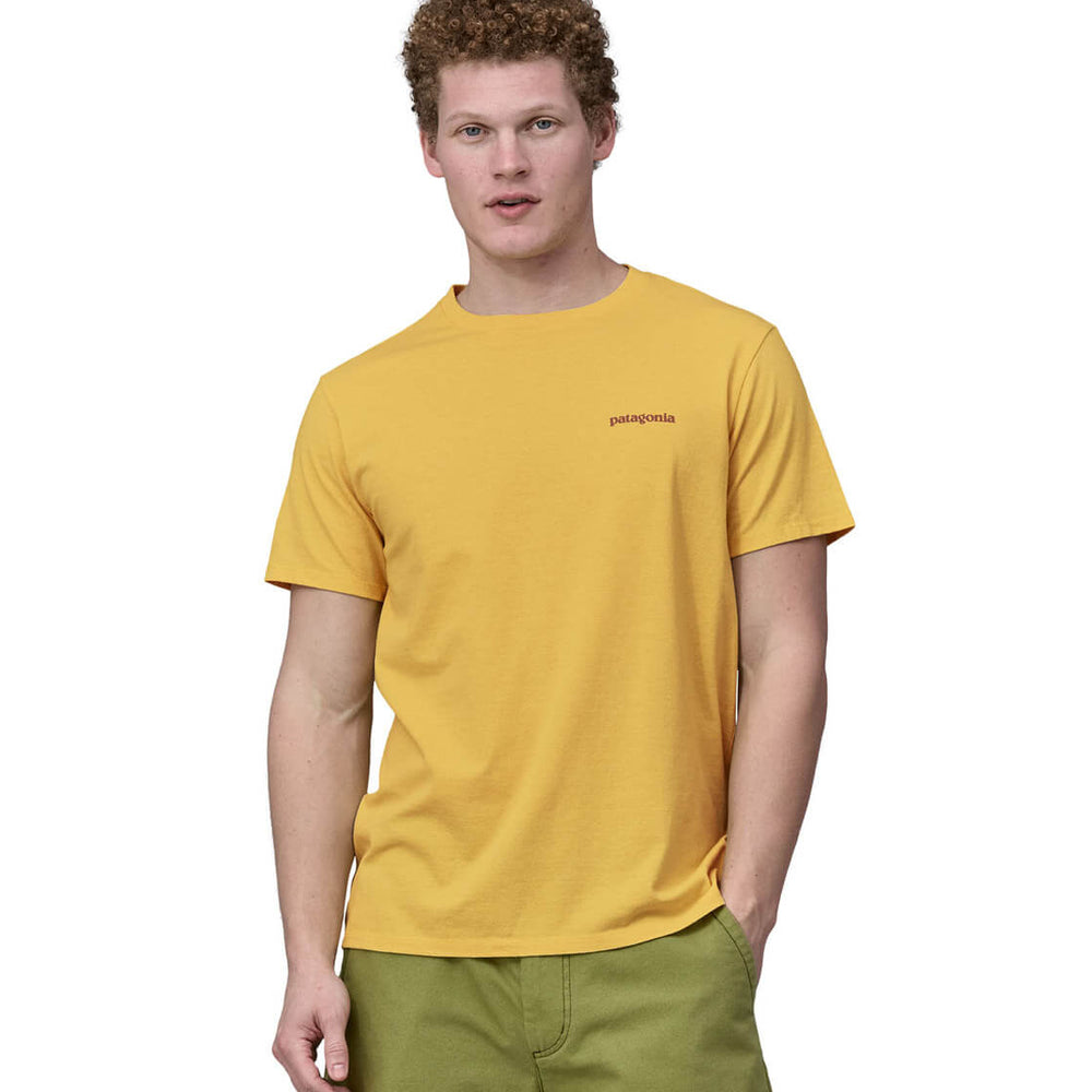 Patagonia T-Shirt Fitz Roy Icon yellow milled