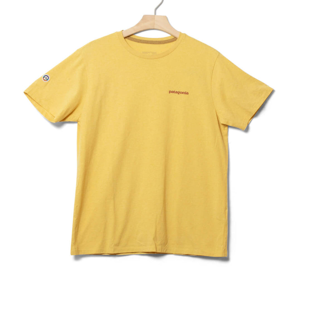 Patagonia T-Shirt Fitz Roy Icon yellow milled