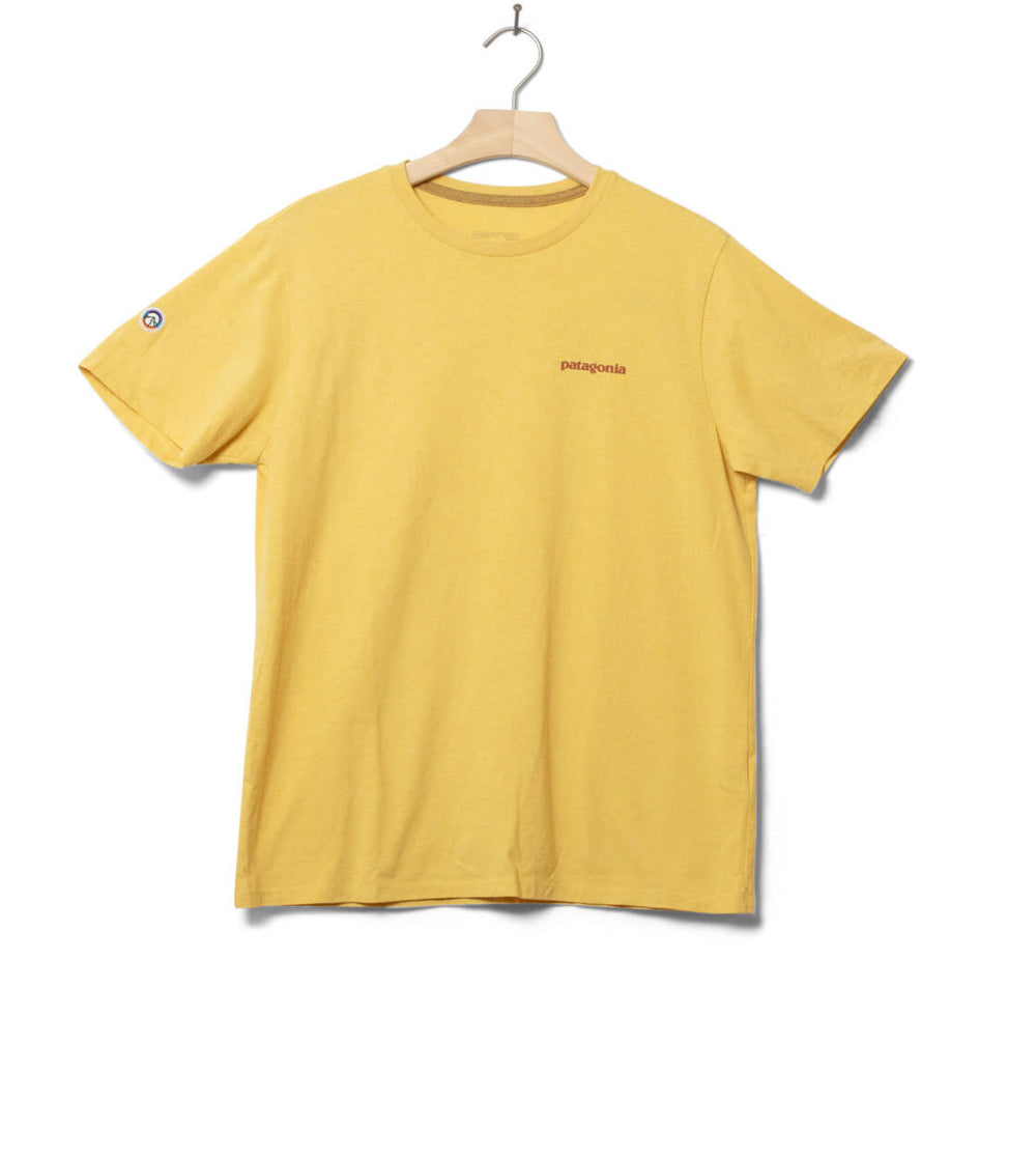 Patagonia T-Shirt Fitz Roy Icon yellow milled