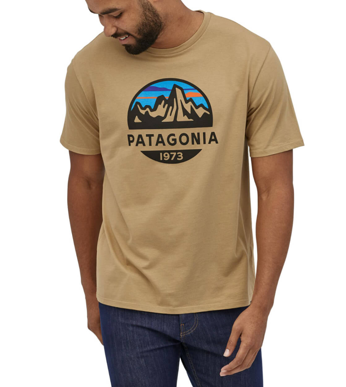 Patagonia T-Shirt Fitz Roy Scope brown classic tan