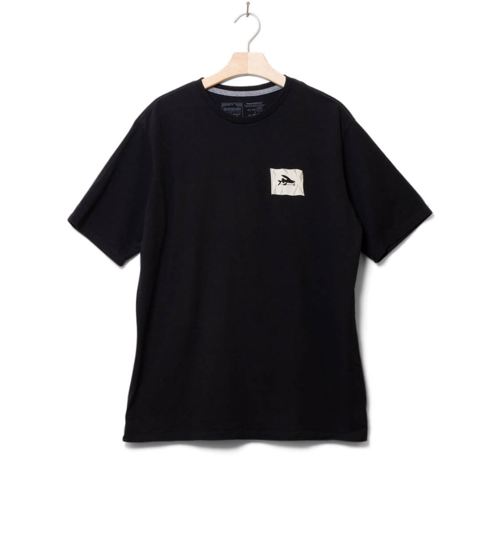Patagonia T-Shirt Fly The Flag black