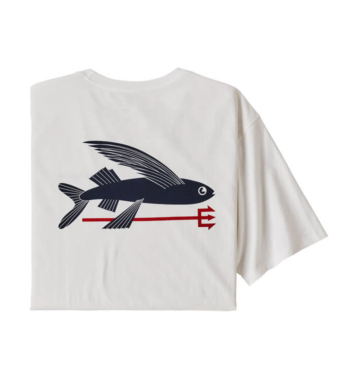 Patagonia T-Shirt Flying Fish white