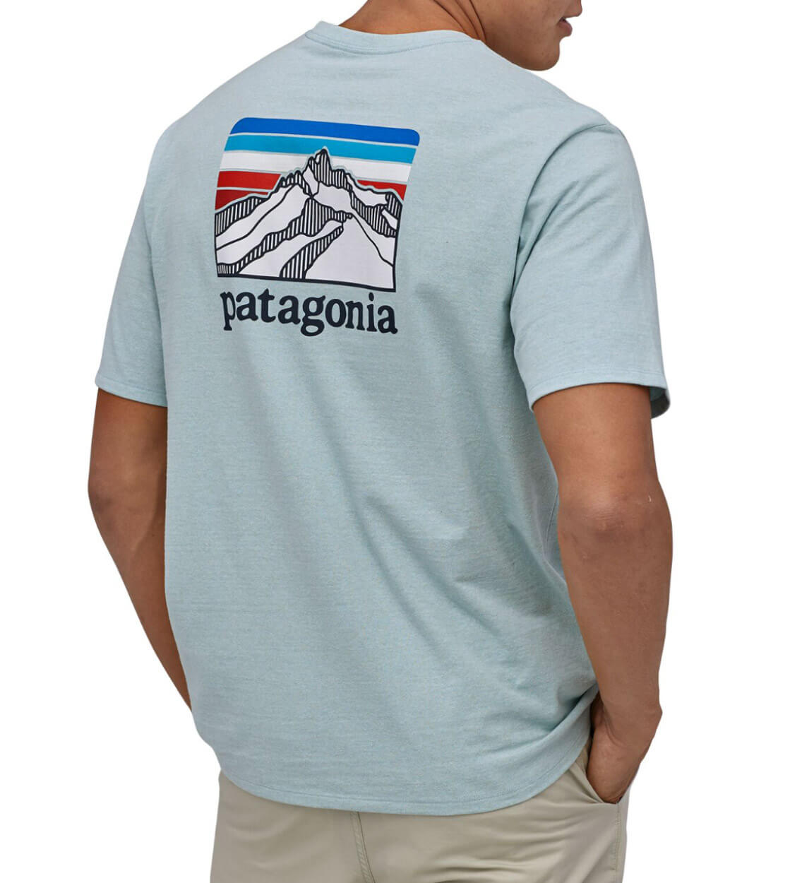 Patagonia T-Shirt Line Logo Ridge blue big sky