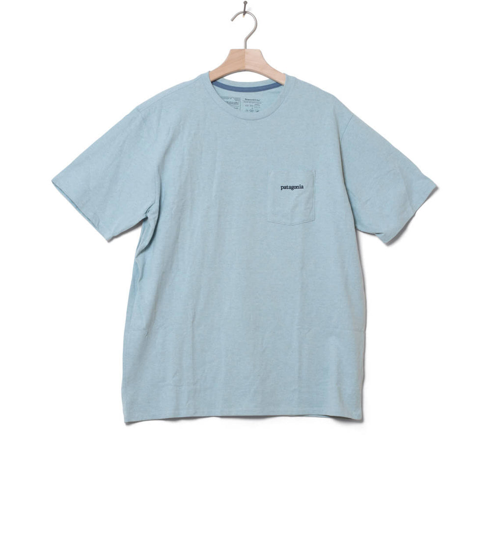 Patagonia T-Shirt Line Logo Ridge blue big sky